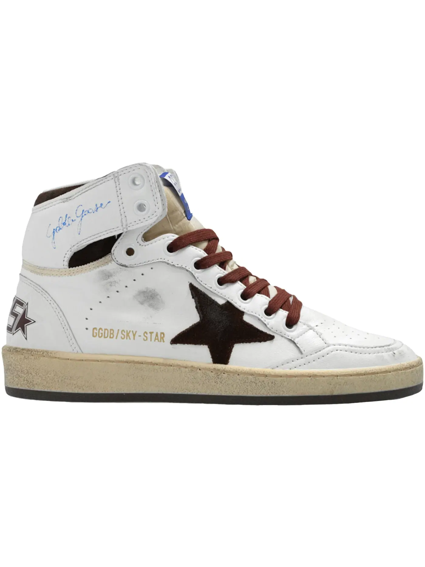 Женские кроссовки с замшевыми вставками Golden Goose Sky-Star