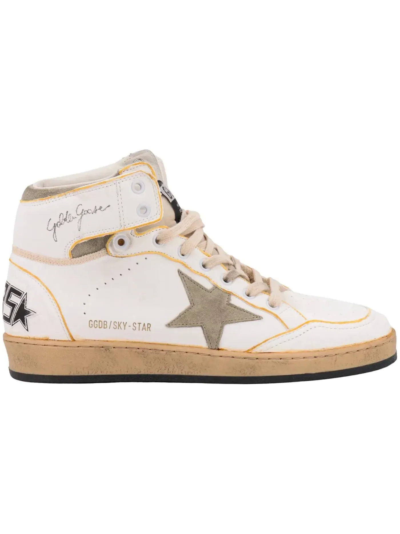 Мужские кроссовки с принтом Golden Goose Sky-Star Golden Goose — изображение 1 из 1, белый