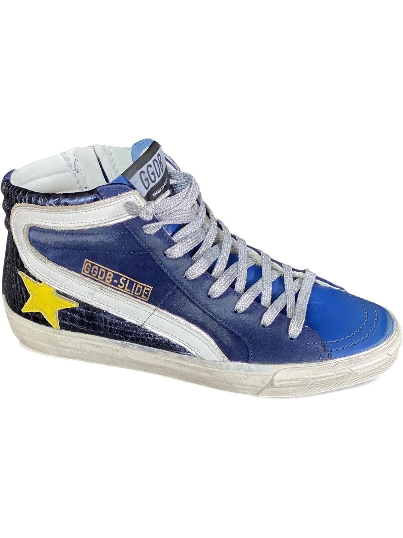 Женские кеды Golden Goose Slide Sneaker Golden Goose — изображение 1 из 1, синий желтый