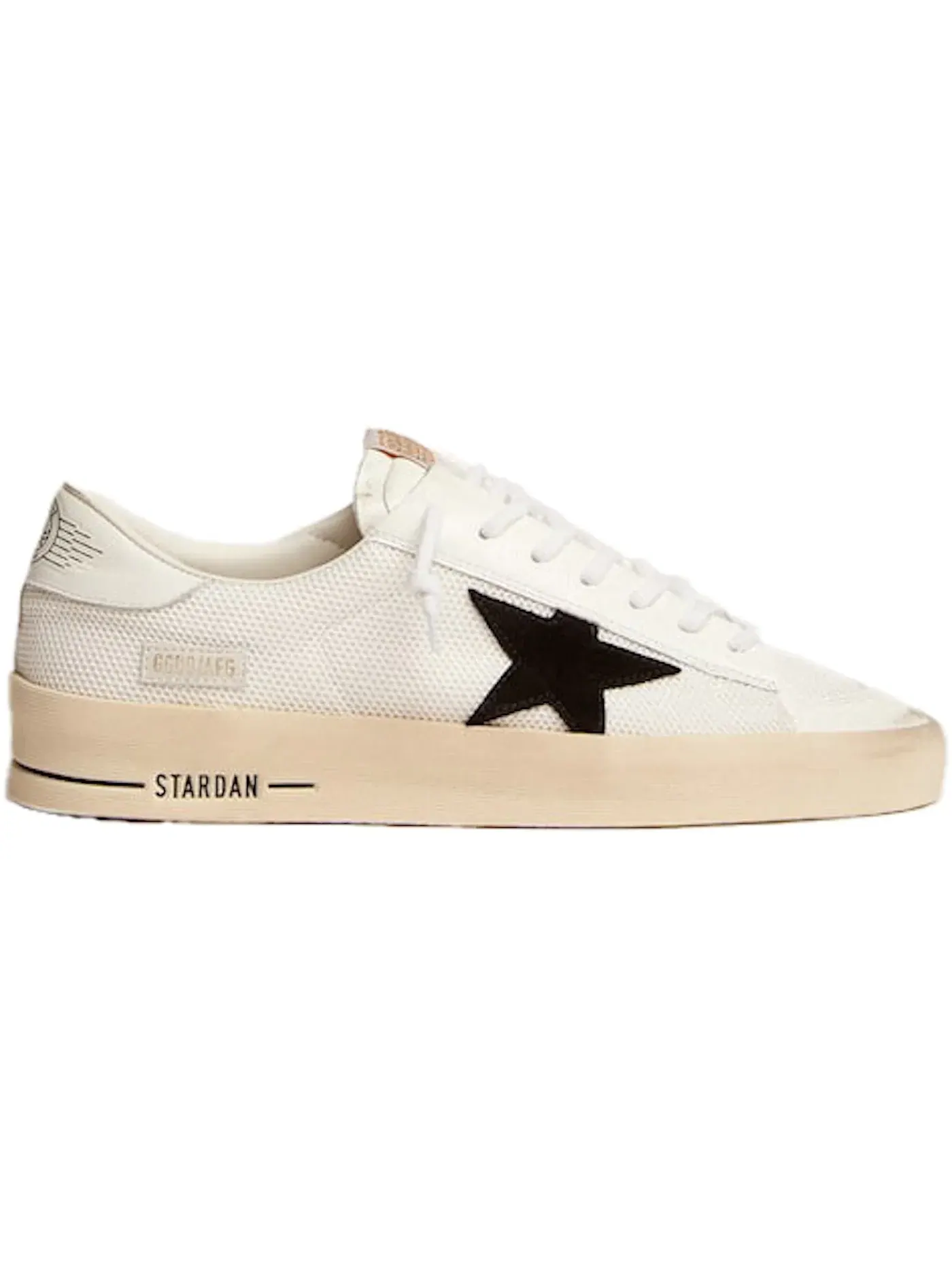 Мужские кроссовки с отделкой Golden Goose Stardan — изображение 1 из 1, белый/черный