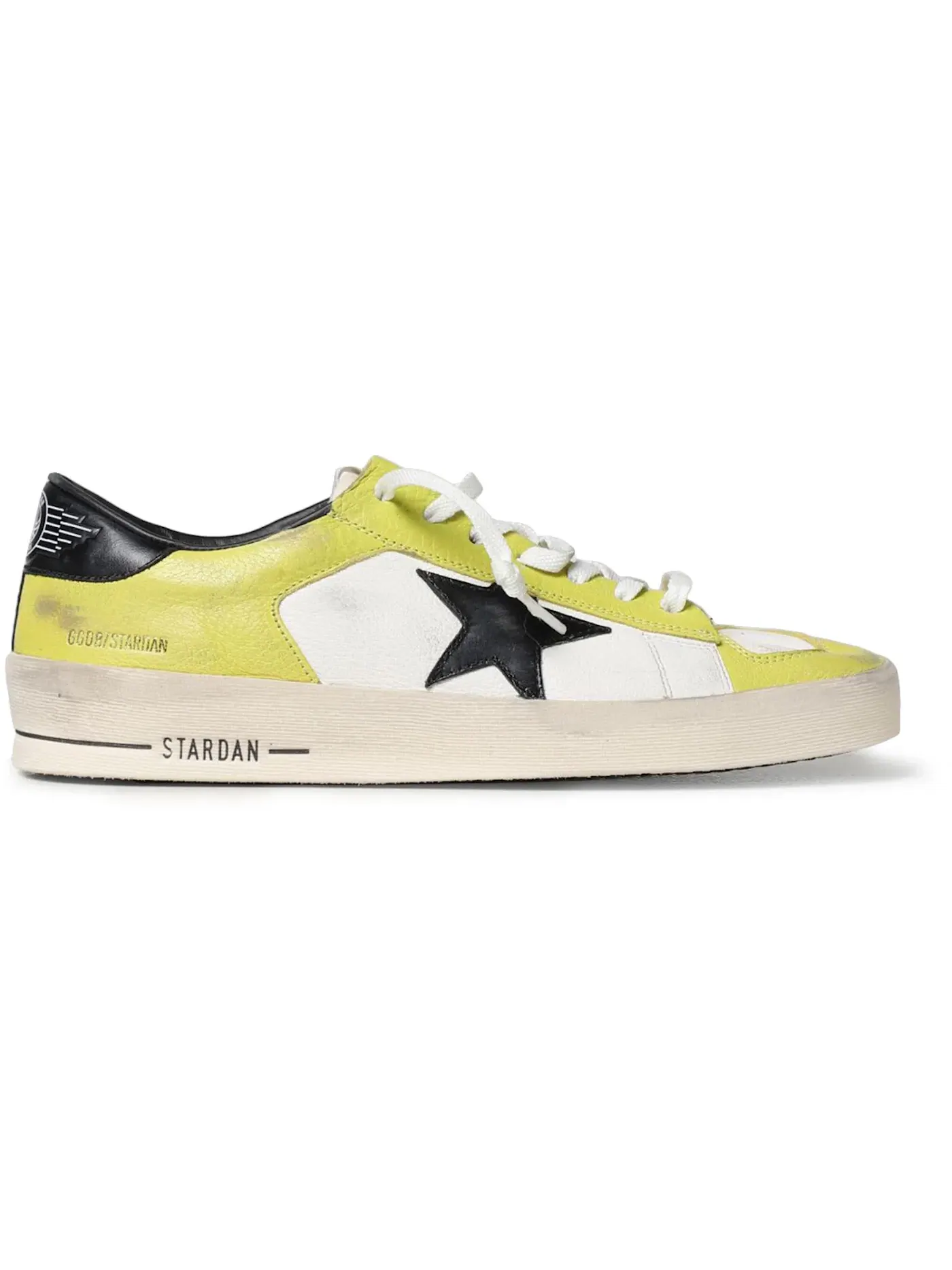 Мужские кроссовки с принтом Golden Goose Stardan — изображение 1 из 1, желтый/белый/черный