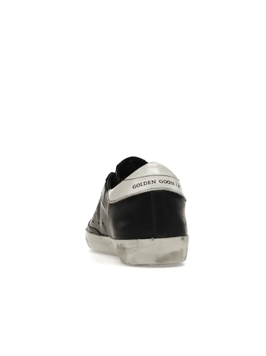 Мужские кроссовки кожаные Golden Goose Super-Star — изображение 4 из 4, черный/белый