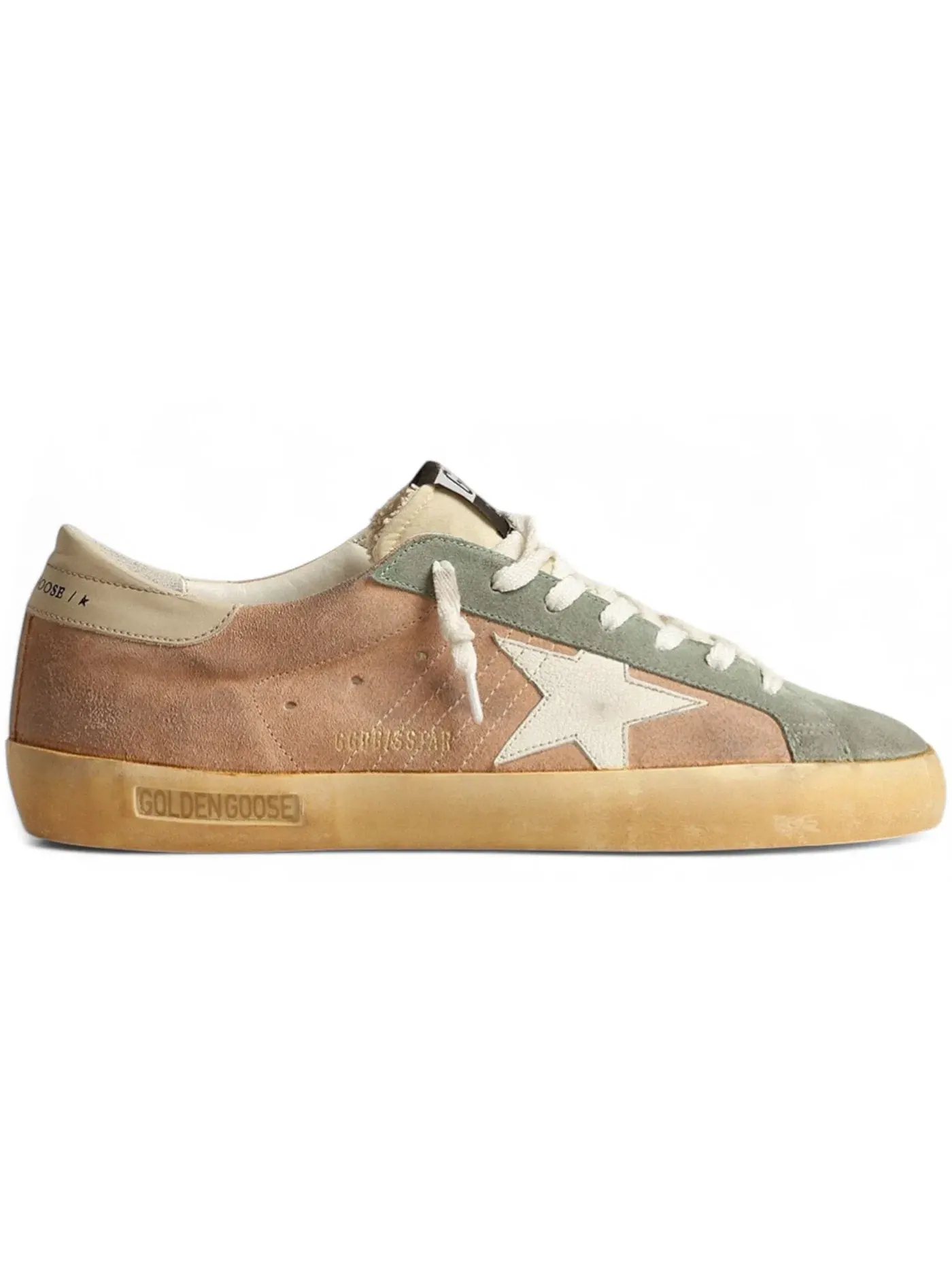 Мужские кроссовки с замшей и звездой Golden Goose Super-Star