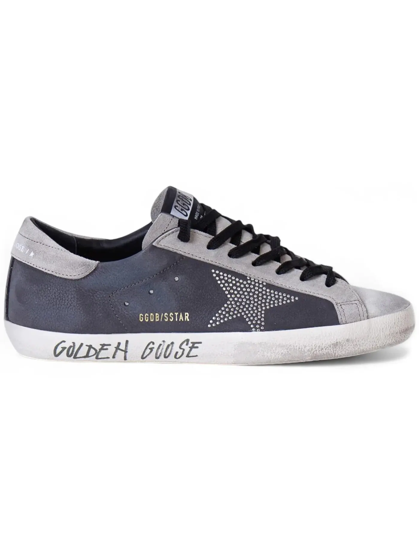 Мужские кроссовки с потертостями Golden Goose Super-Star