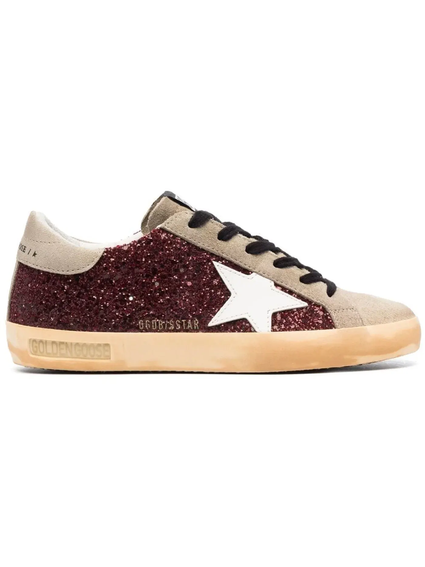 Женские кроссовки с блестками Golden Goose Super-Star