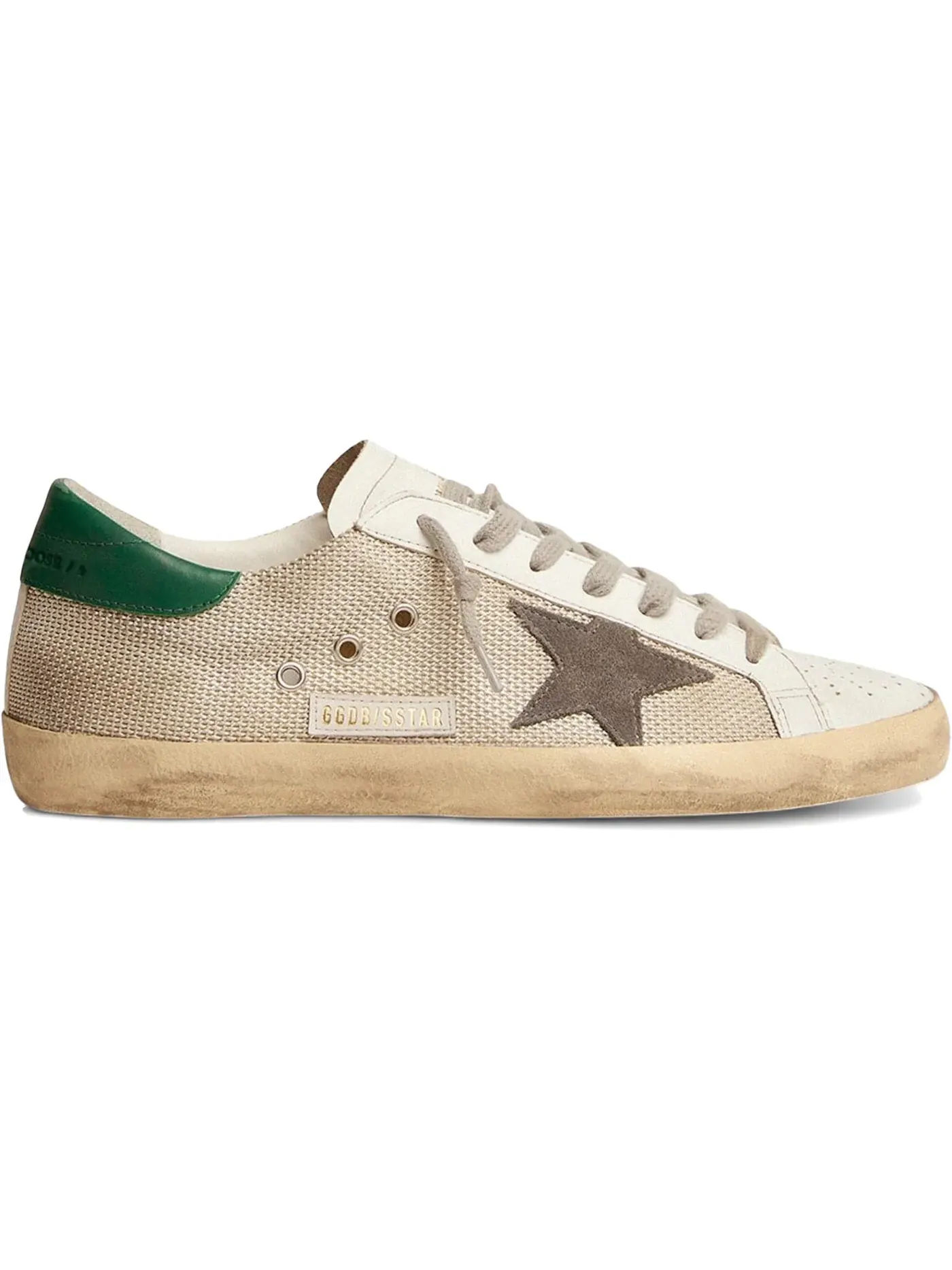 Мужские кроссовки с серебристой звездой Golden Goose Super-Star