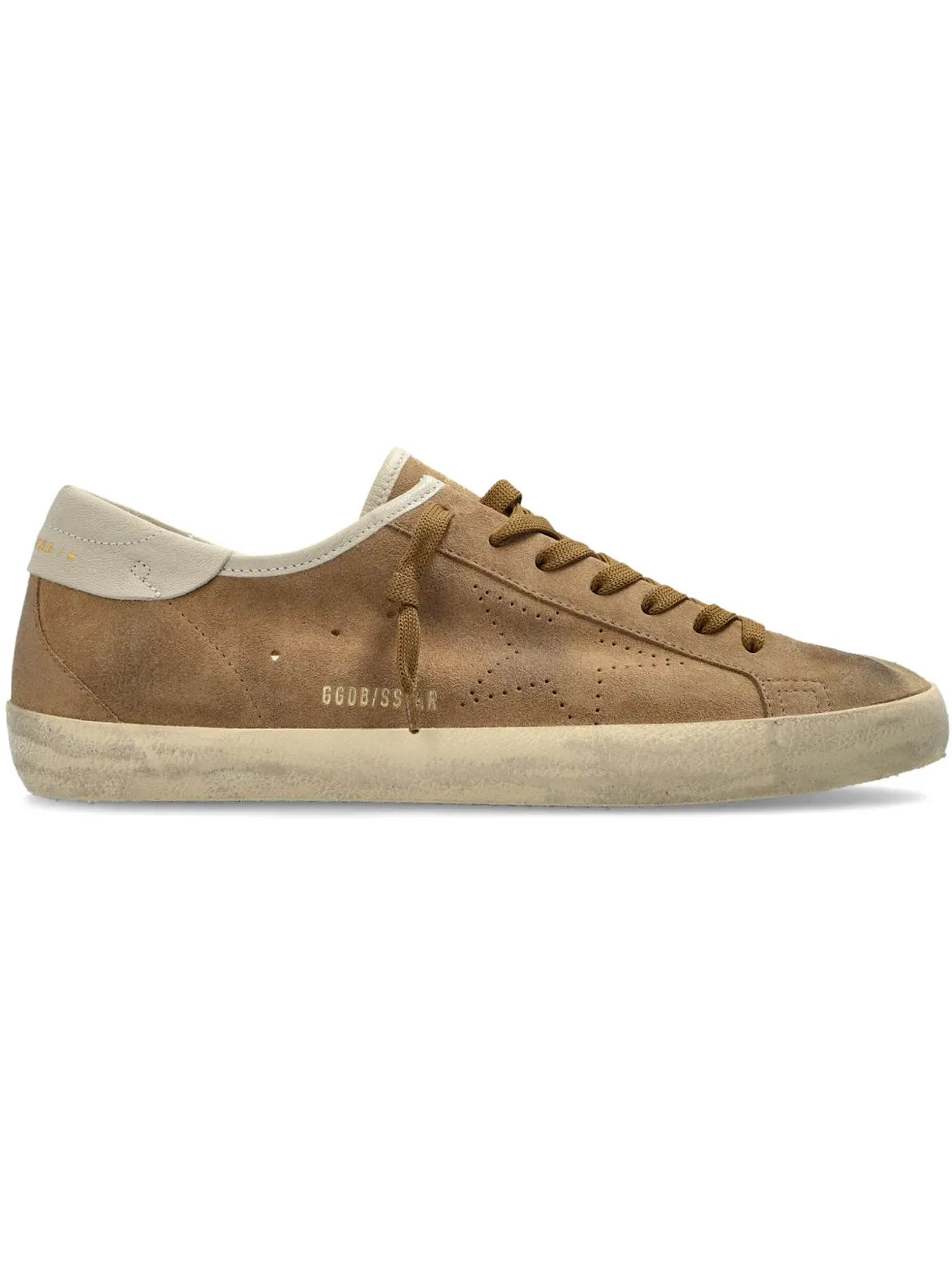 Мужские кеды из замши Super-Star Golden Goose — изображение 1 из 1, кремовый