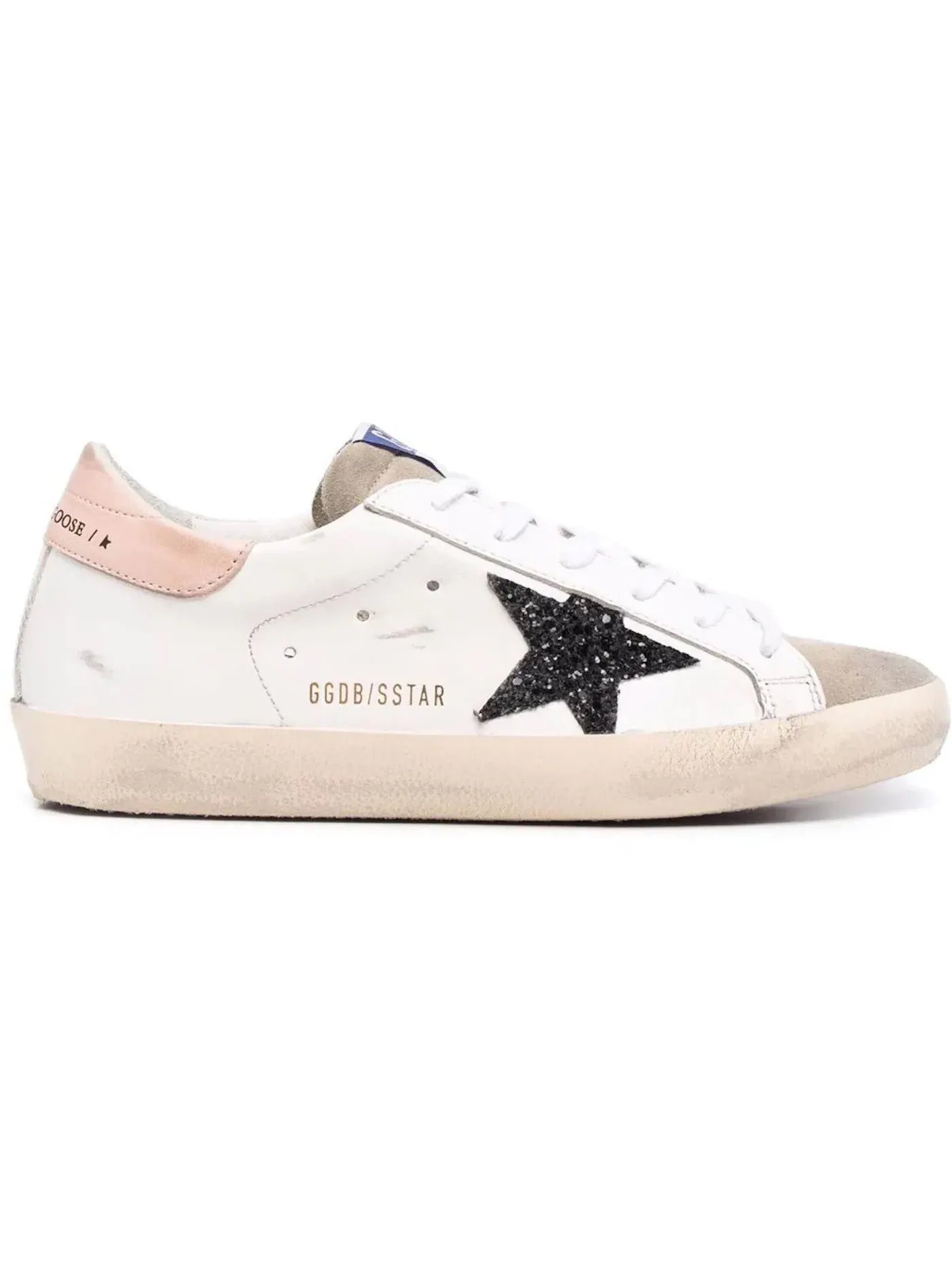 Женские кроссовки с блестками Golden Goose Super-Star