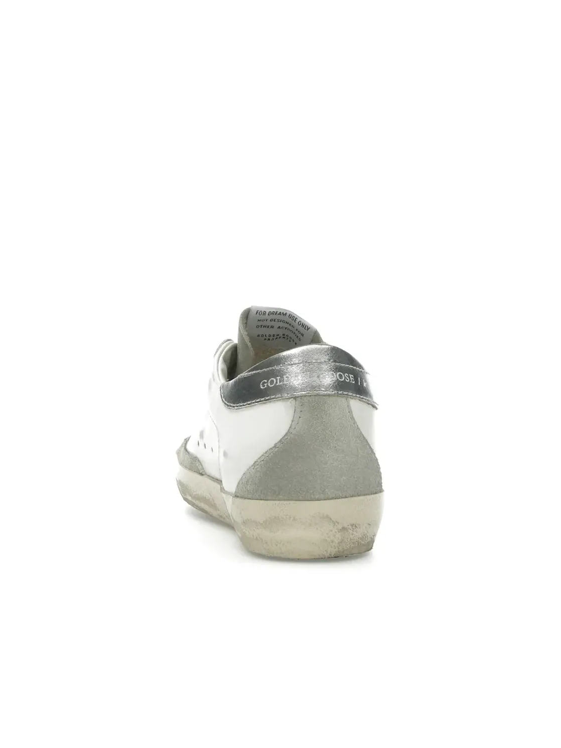 Женские кроссовки с блестками Golden Goose Super-Star — изображение 4 из 4, белый/серый/золотистый