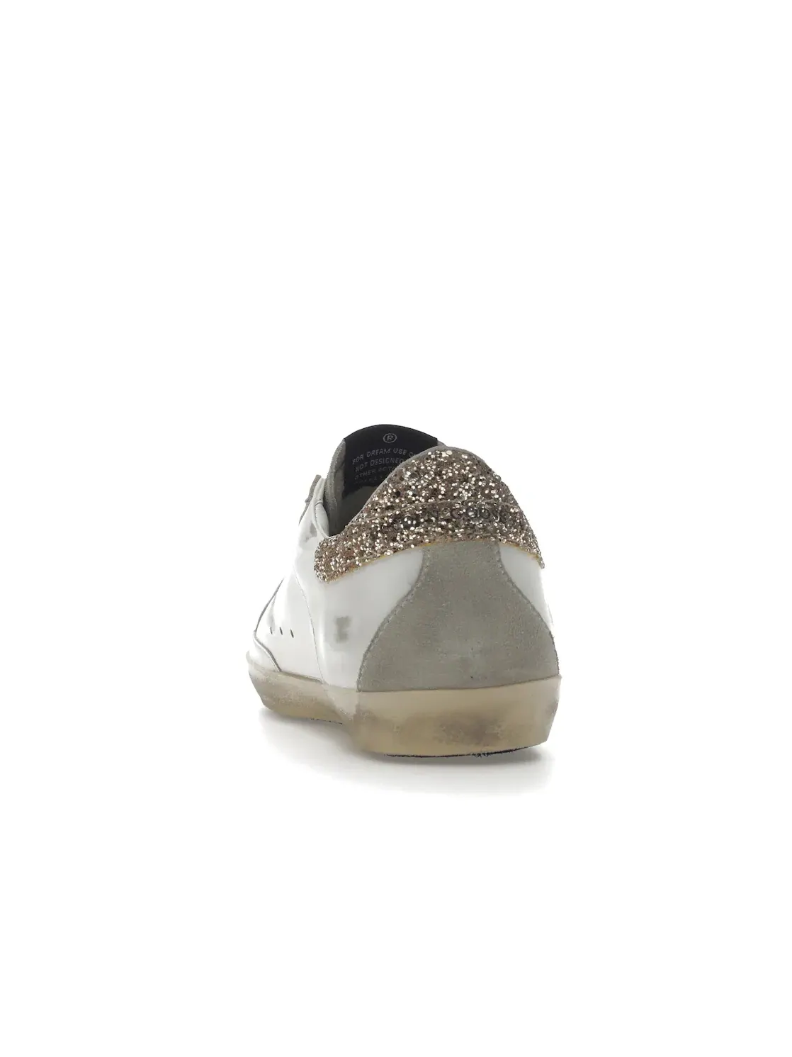 Женские кроссовки с блестками Golden Goose Super-Star — изображение 4 из 4, белый/красный