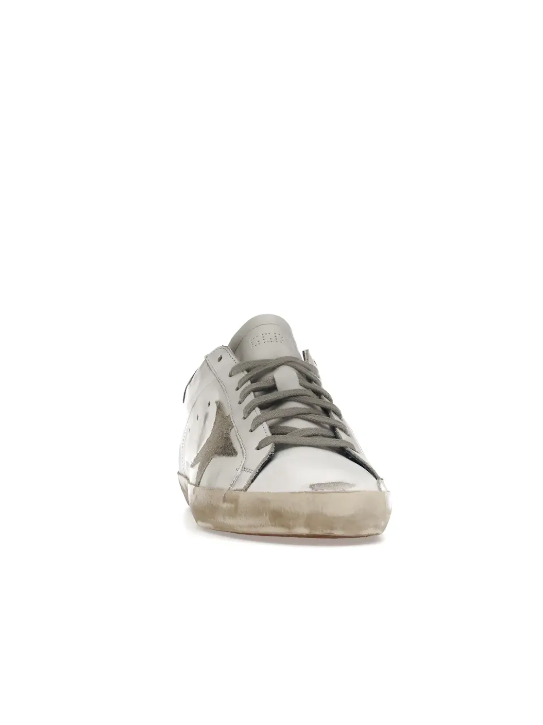 Мужские кроссовки с кожаной отделкой Golden Goose Super-Star — изображение 2 из 4, белый/синий