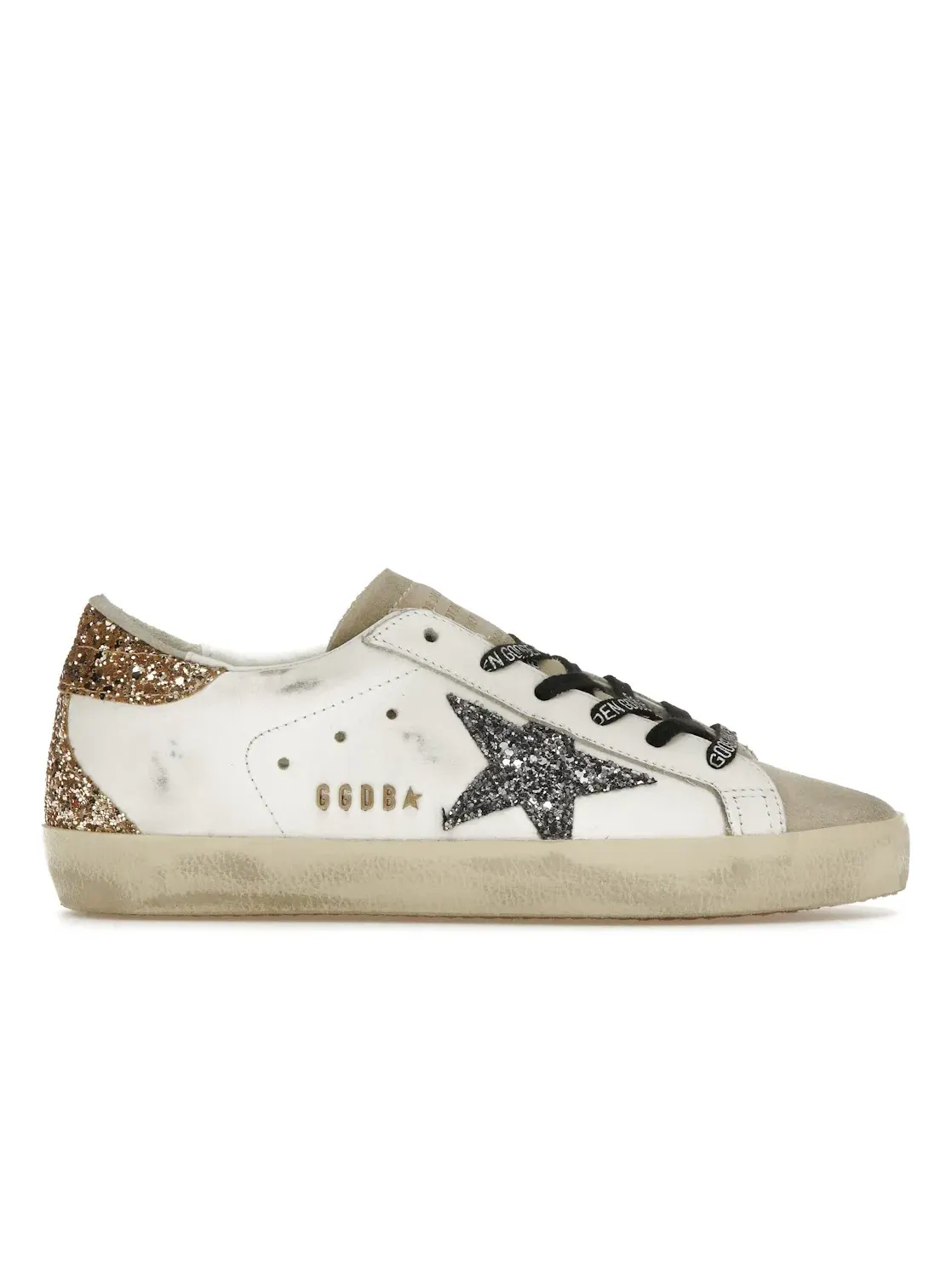 Женские кроссовки с блестками Golden Goose Super-Star