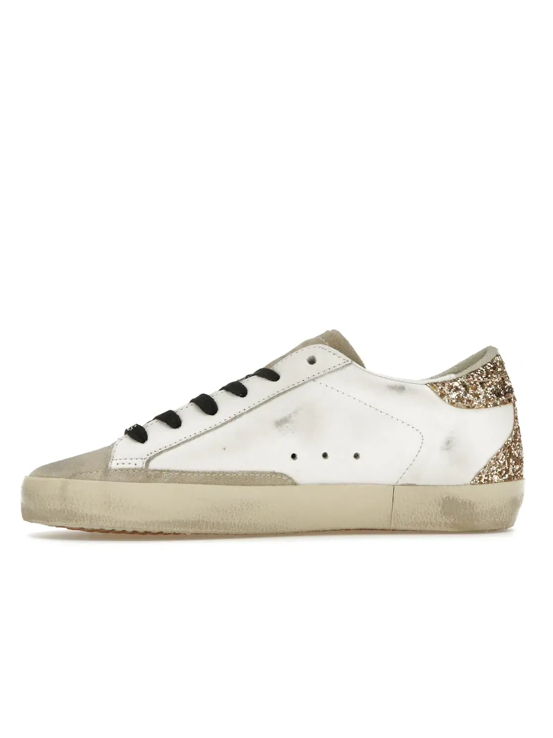 Женские кроссовки с блестками Golden Goose Super-Star — изображение 3 из 4