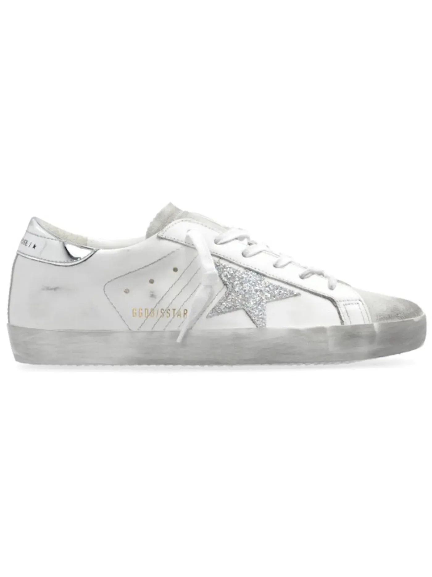 Женские кроссовки с блестками Golden Goose Super-Star