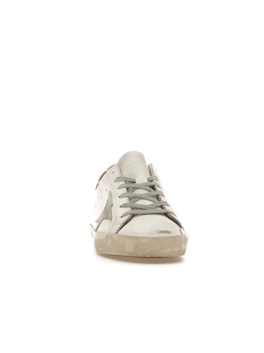 Женские кроссовки с искусственным старением Golden Goose Super-Star — изображение 2 из 4, белый/бежевый