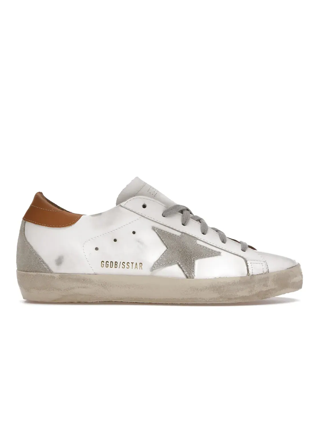 Женские кроссовки с состаренным эффектом Golden Goose Super-Star