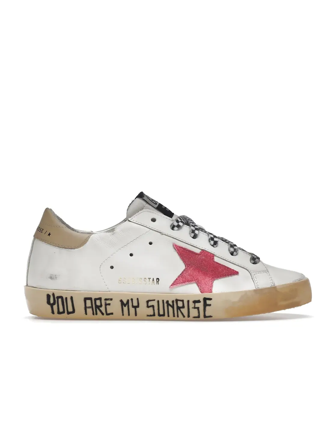Женские кроссовки с принтом Golden Goose Super-Star