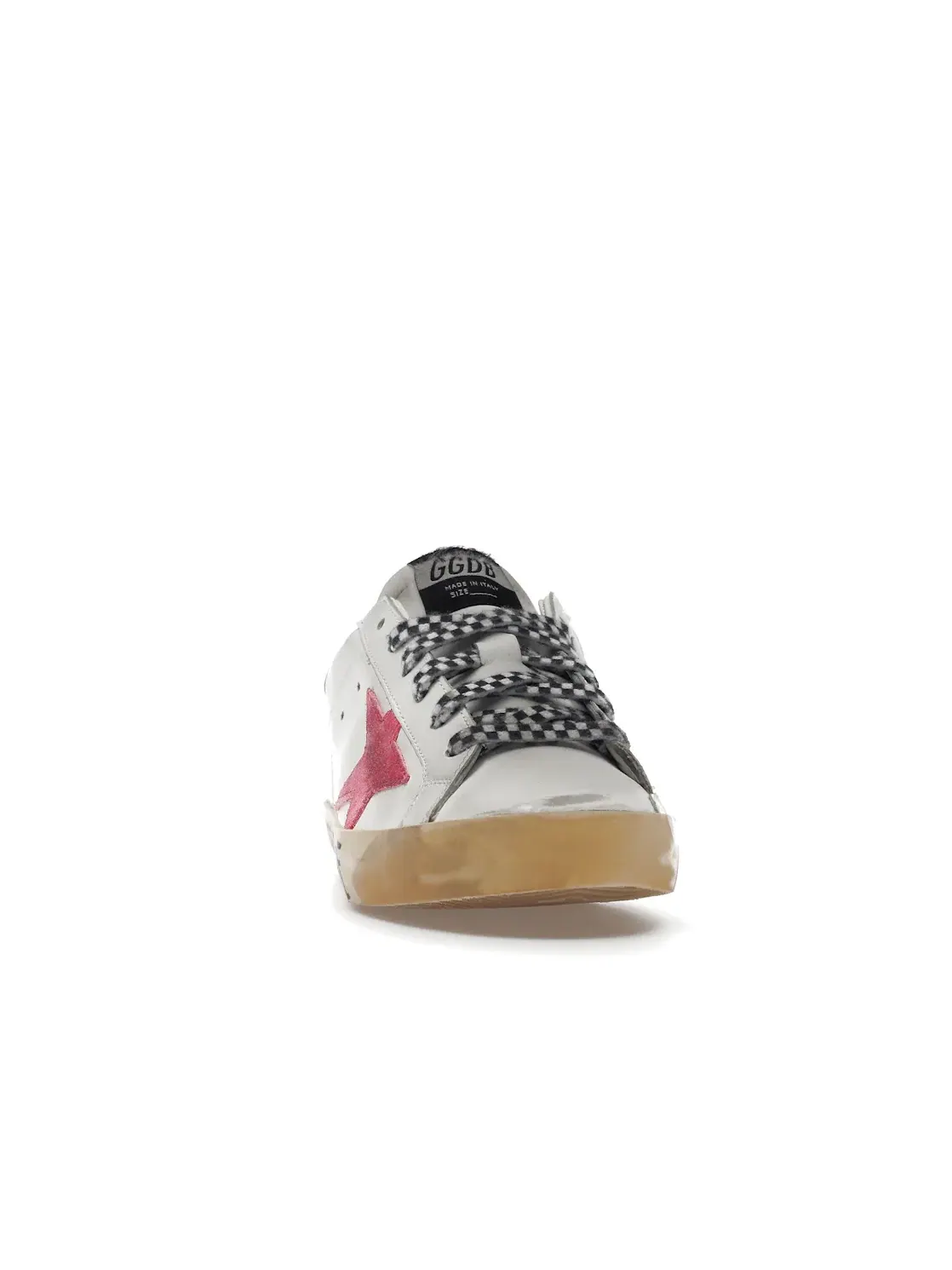 Женские кроссовки с принтом Golden Goose Super-Star — изображение 2 из 4, белый/красный