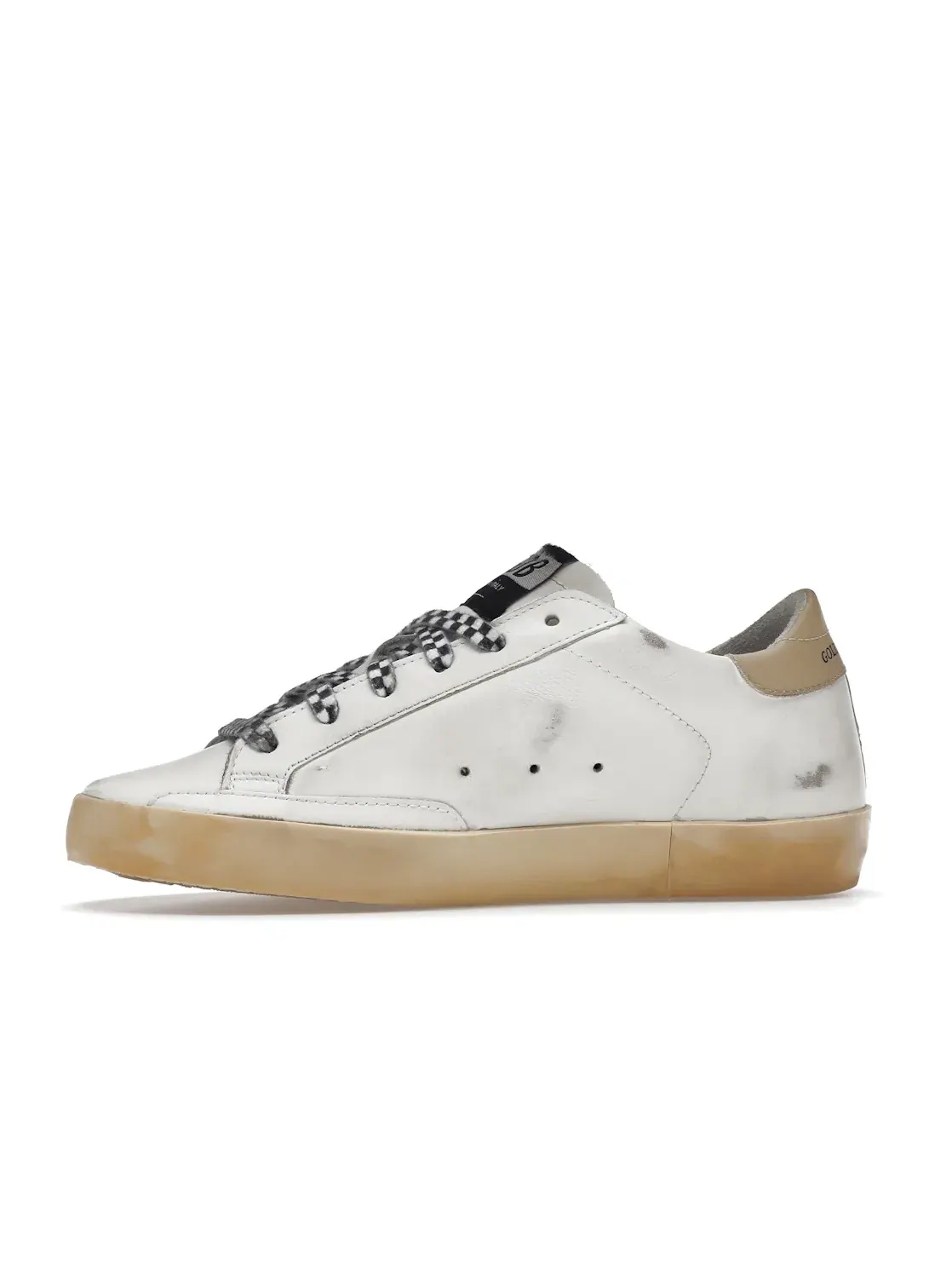 Женские кроссовки с принтом Golden Goose Super-Star — изображение 3 из 4, белый/красный