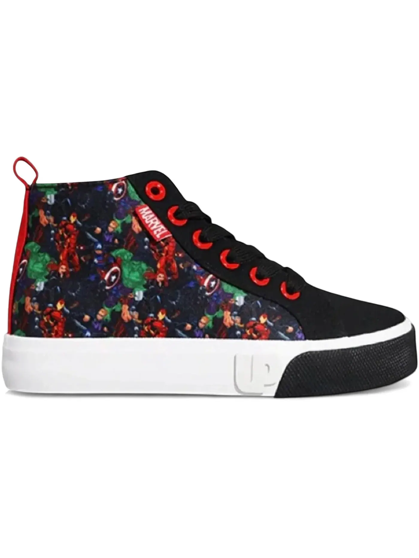 Детские кроссовки на шнуровке Ground Up Lace-Up High-Top — изображение 1 из 1, черный/мульти