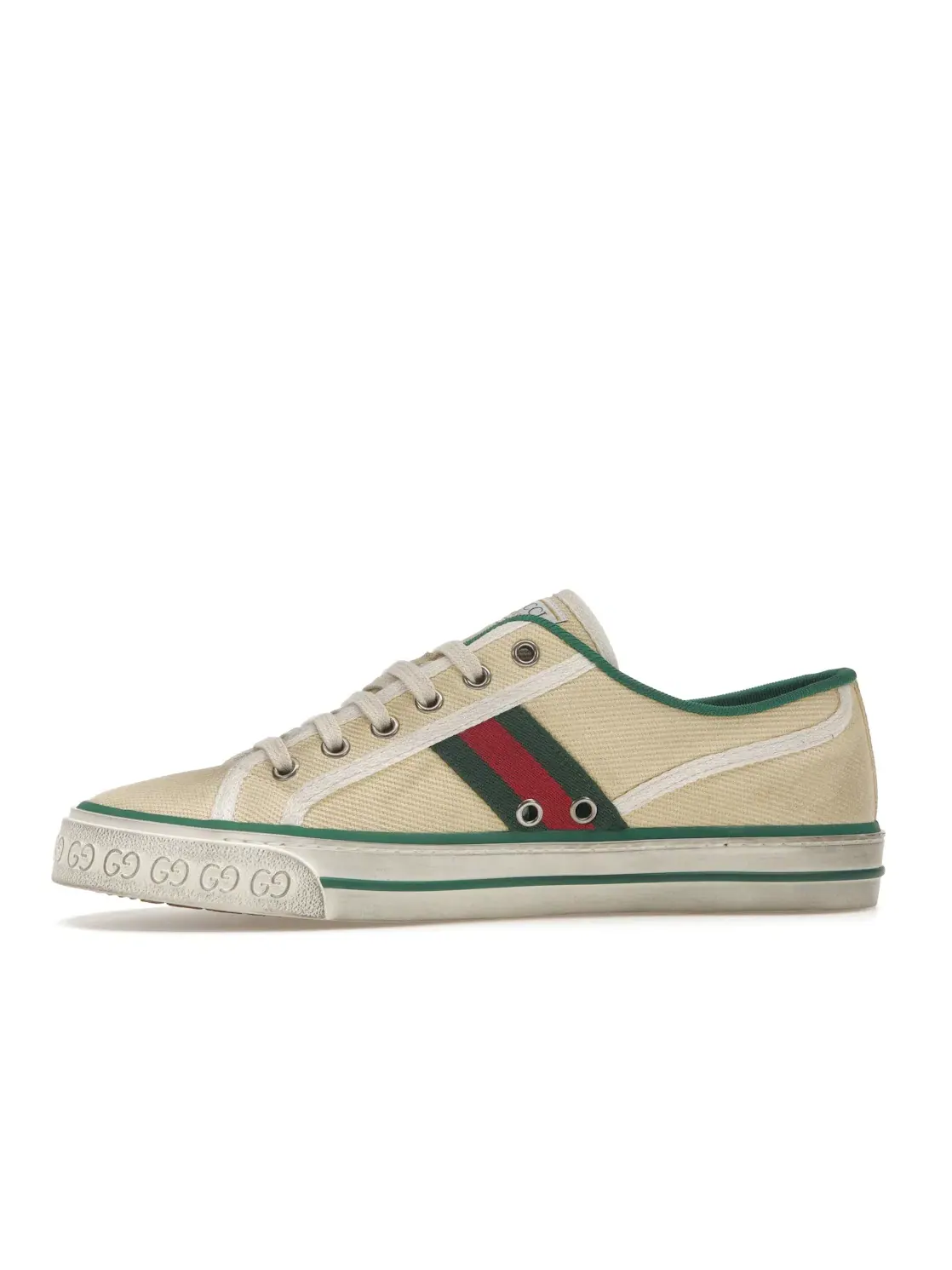 Кроссовки женские Gucci 1977 Tennis, с принтом — изображение 3 из 4, белый