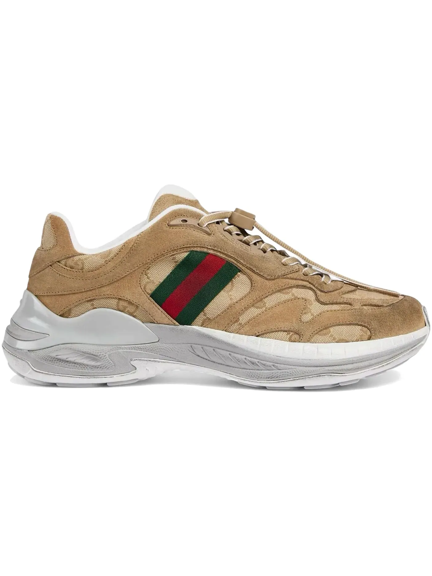Кроссовки Gucci Gucci 2.0 Sneaker, с принтом — изображение 1 из 1, коричневый