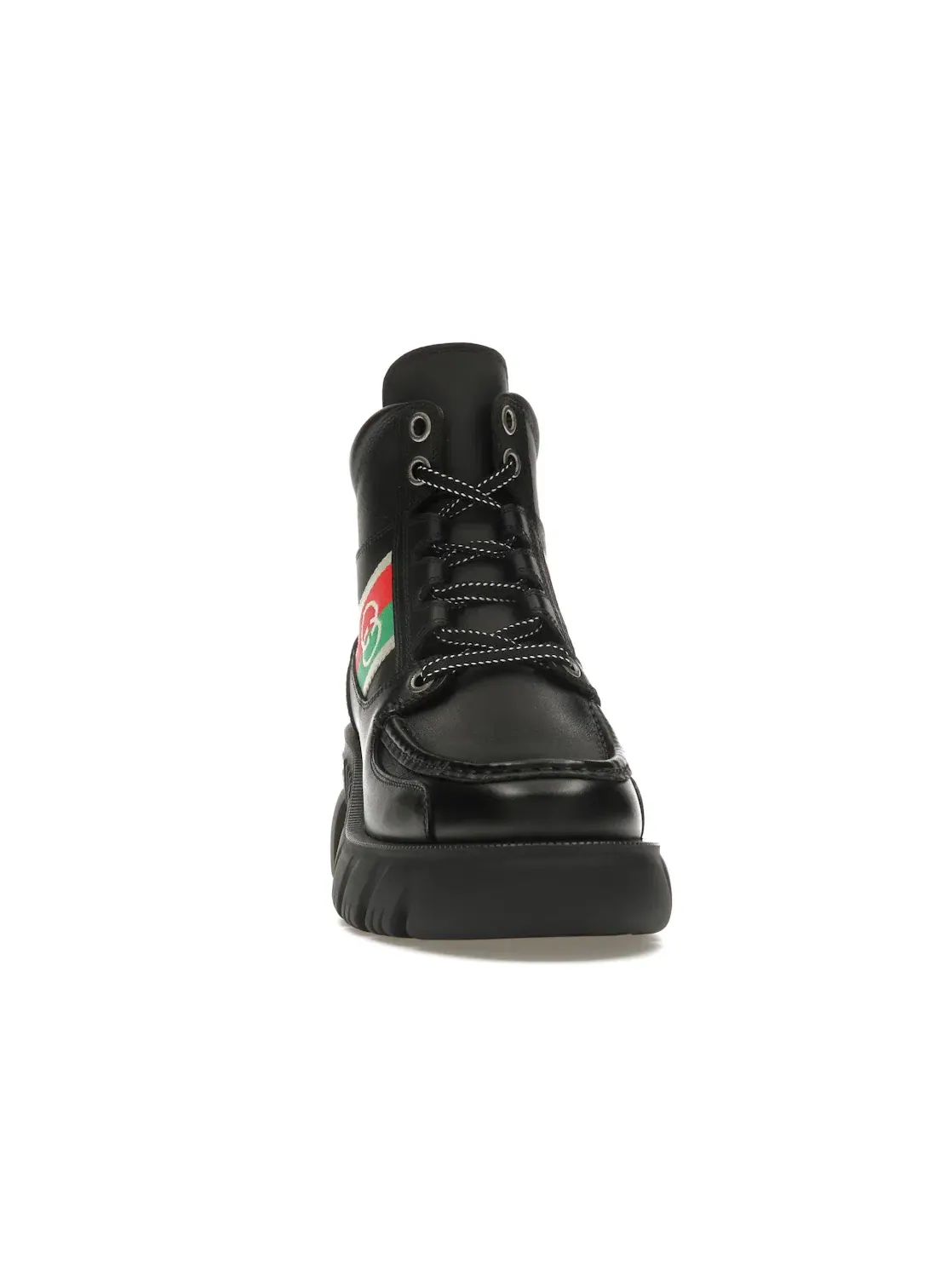 Ботинки-челси женские Gucci Romance Leather Combat Boot, кожаные, на каблуке — изображение 2 из 4, черный