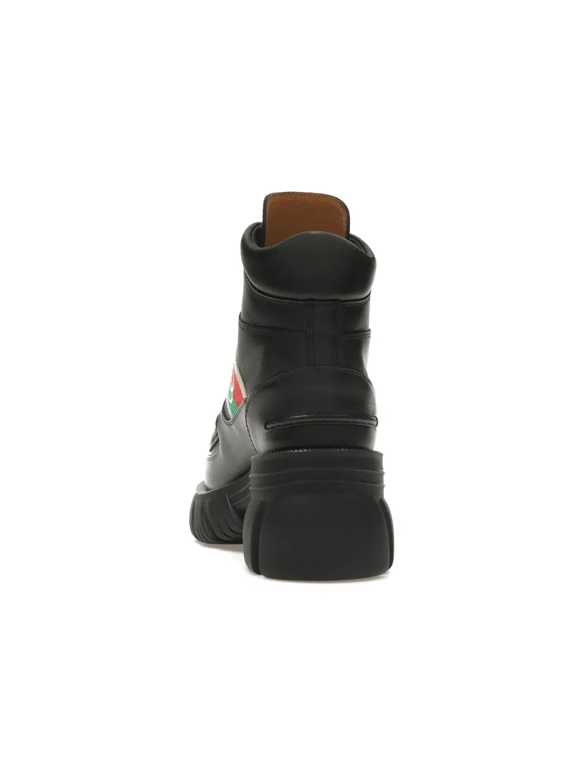 Ботинки-челси женские Gucci Romance Leather Combat Boot, кожаные, на каблуке — изображение 4 из 4, черный