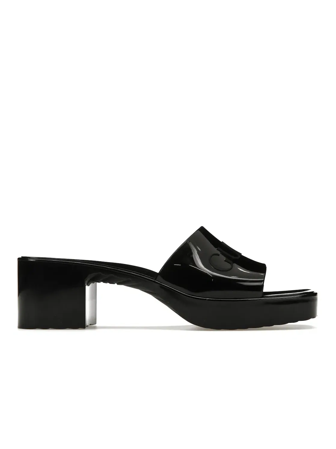 Шлепанцы женские Gucci Slide Sandal, с массивной подошвой 60мм