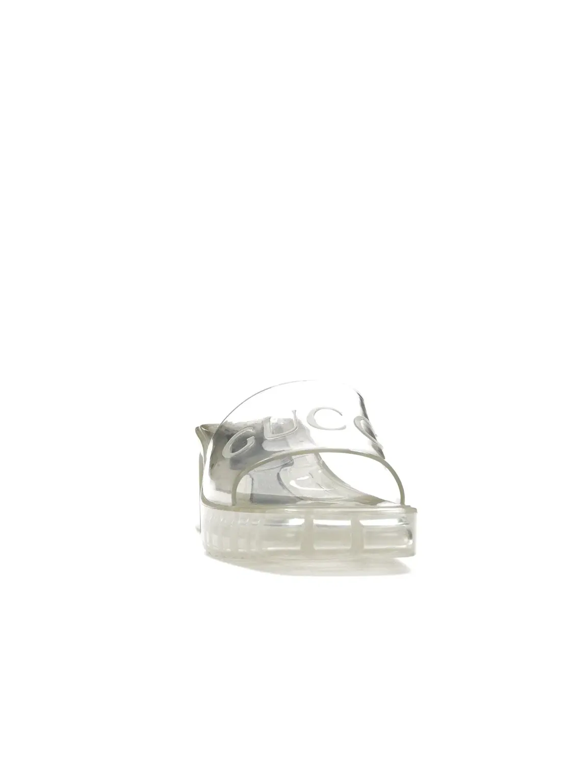 Шлепанцы Gucci 60mm Slide Sandal — изображение 2 из 4, прозрачный