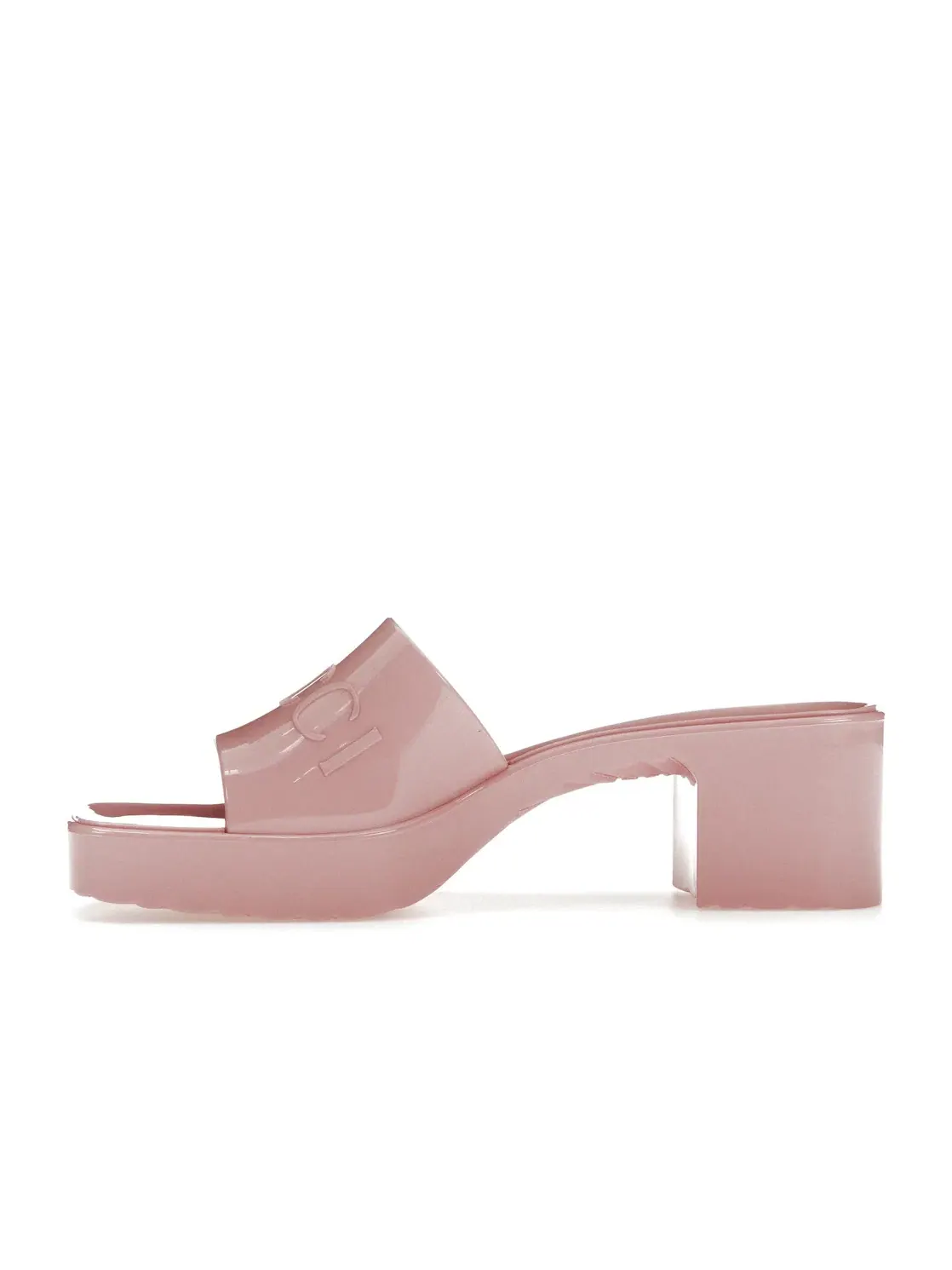 Шлепанцы женские Gucci 60mm Slide Sandal — изображение 3 из 4, розовый