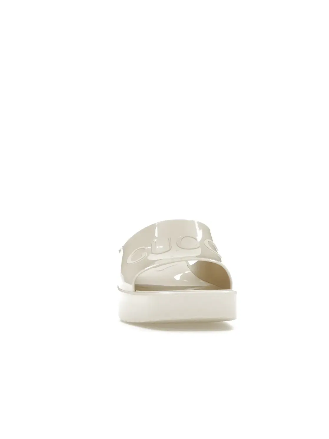 Шлепанцы Gucci 60mm Slide Sandal — изображение 2 из 4, белый