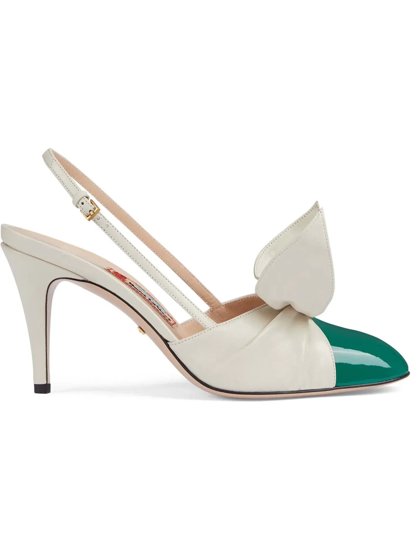 Туфли женские Gucci 85mm Bow Slingback Pumps, с бантом