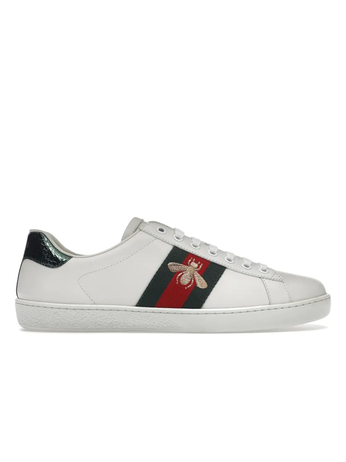 Кеды Gucci Ace с принтом пчелы — изображение 1 из 4, белый