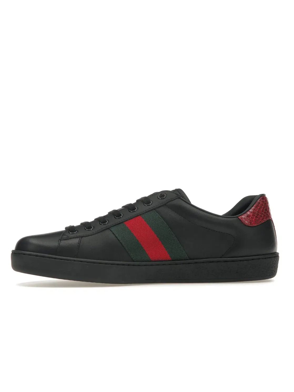 Кроссовки мужские Gucci Ace без шнуровки — изображение 3 из 4, черный