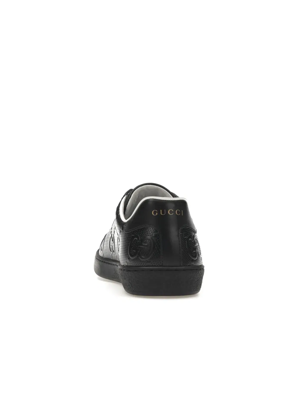 Кроссовки мужские Gucci Ace кожаные, с принтом GG — изображение 4 из 4, черный