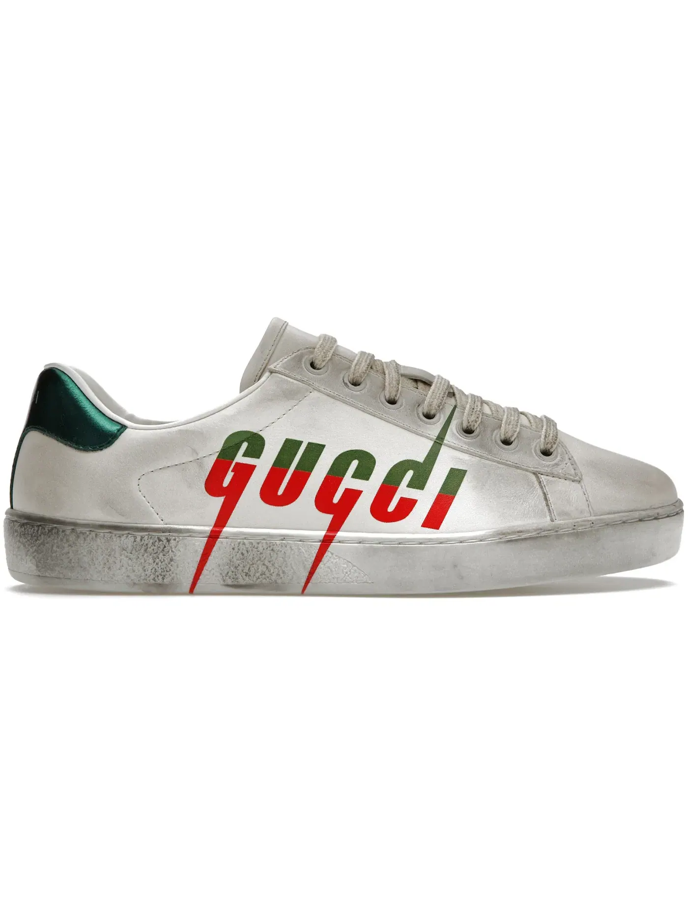 Кроссовки мужские Gucci Ace, с потертостями — изображение 1 из 1, белый
