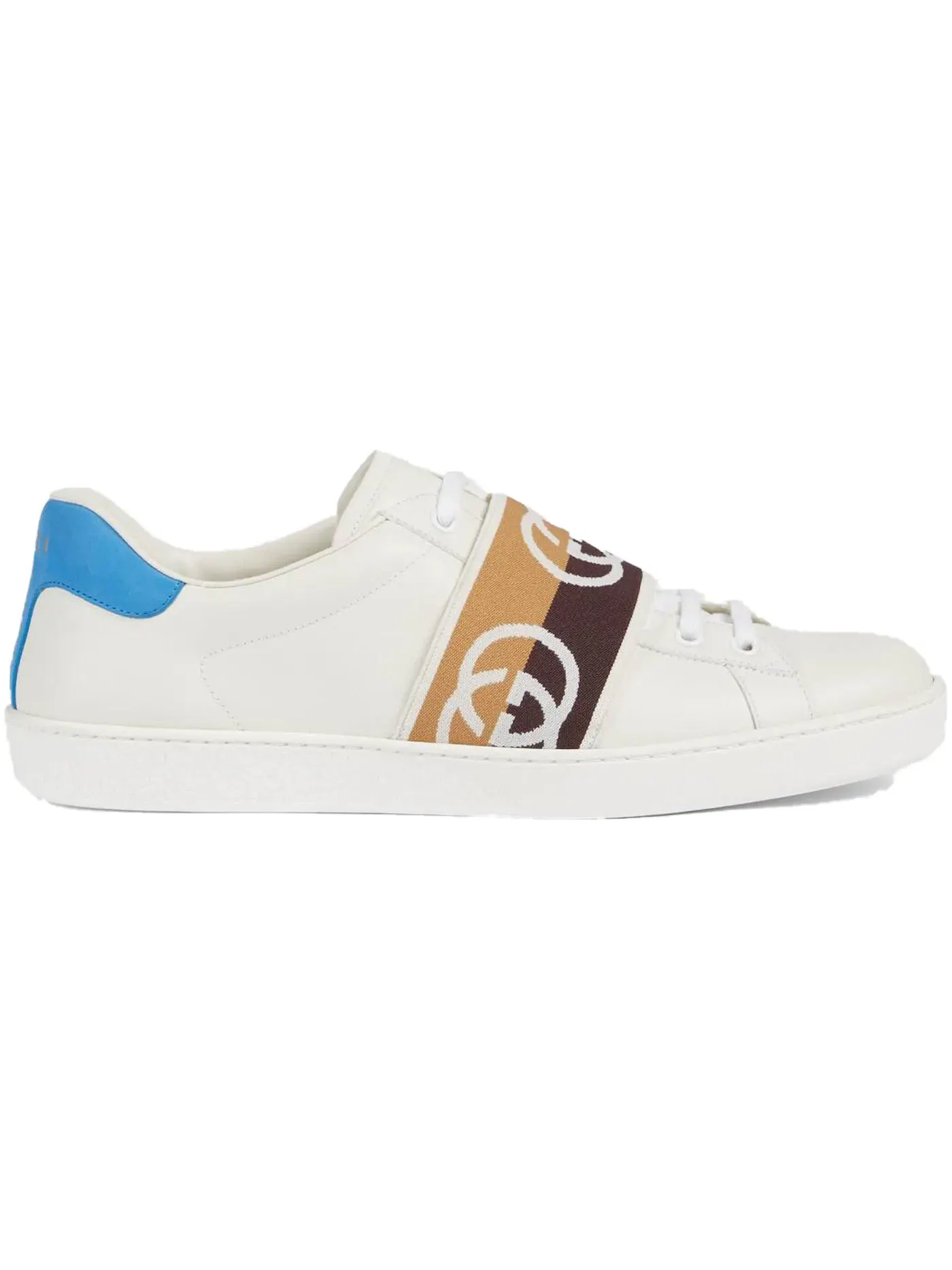Кеды Gucci Ace с принтом Interlocking G — изображение 1 из 1, белый