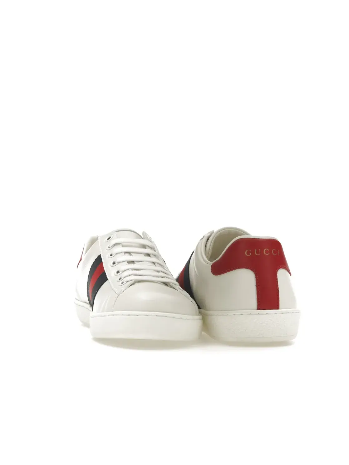Кеды мужские Gucci Ace, с принтом и полосой — изображение 4 из 4, белый/синий/красный
