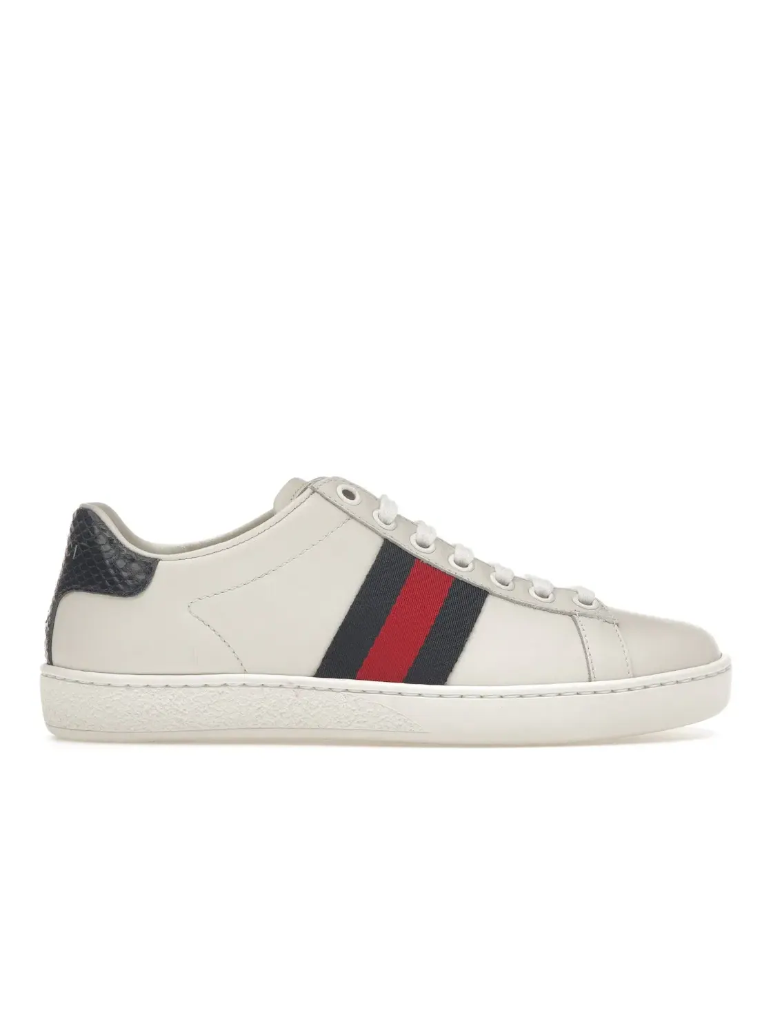 Кроссовки женские Gucci Ace с принтом Classic Blue — изображение 1 из 4, белый