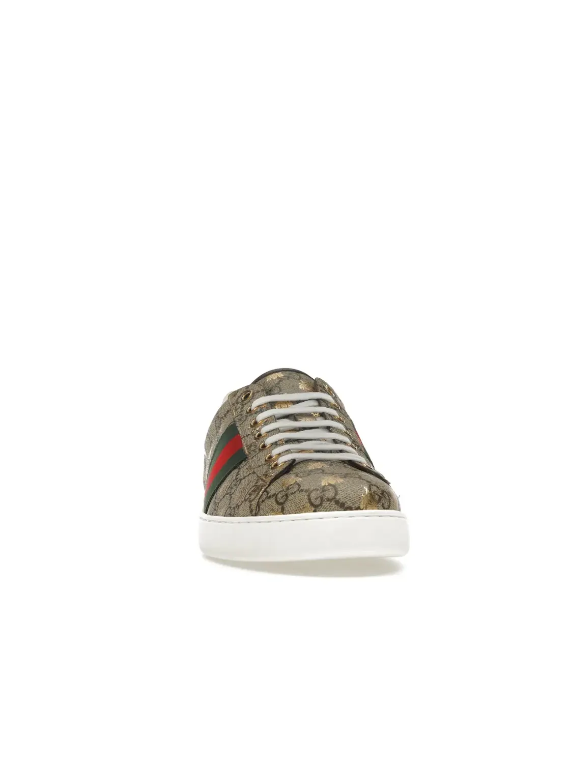Кроссовки мужские Gucci Ace с принтом Ebony Supreme Bees, кожаные — изображение 2 из 4, мульти