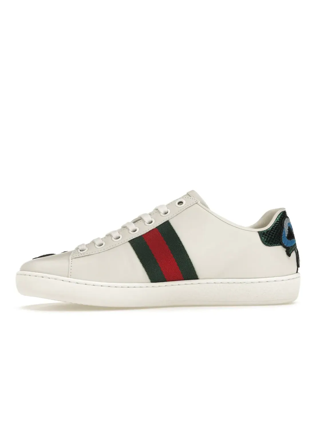 Кеды женские Gucci Ace с принтом — изображение 3 из 4, белый/красный/зеленый