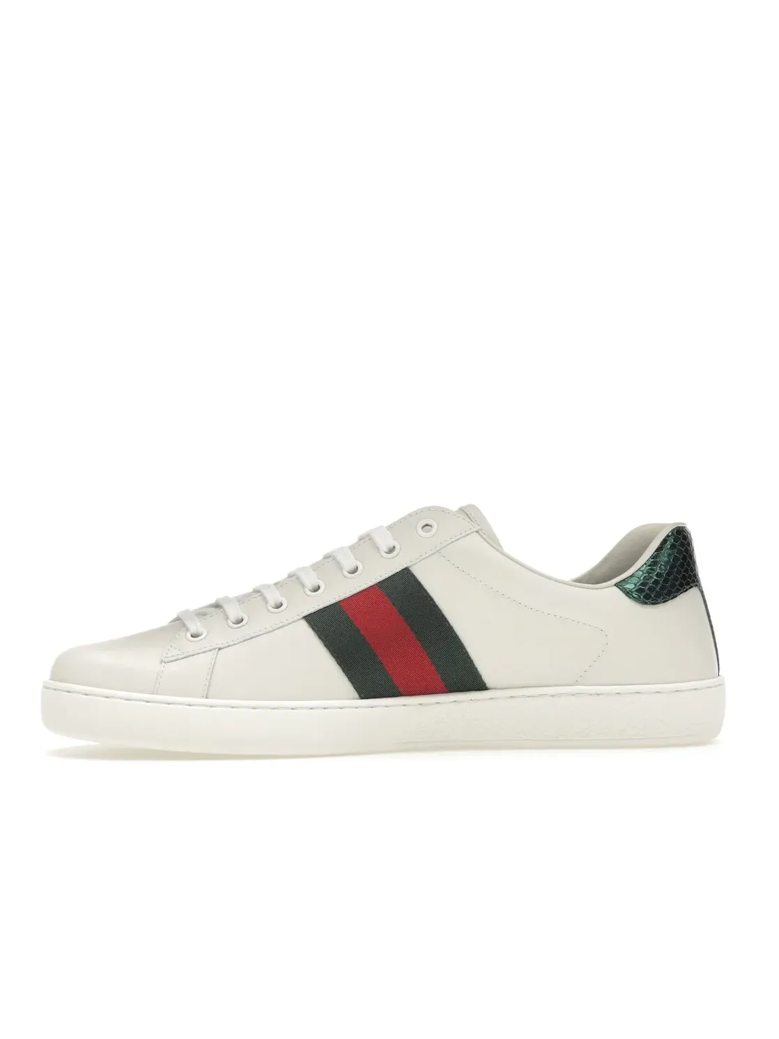 Кроссовки мужские Gucci Ace Embroidered Snake — изображение 3 из 4, белый