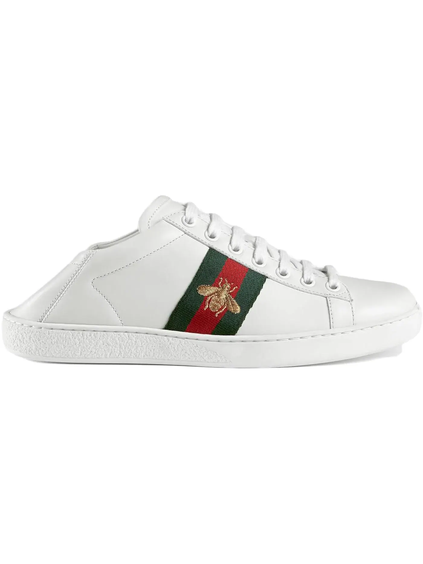 Кеды женские Gucci Ace с принтом Пчела — изображение 1 из 1, белый