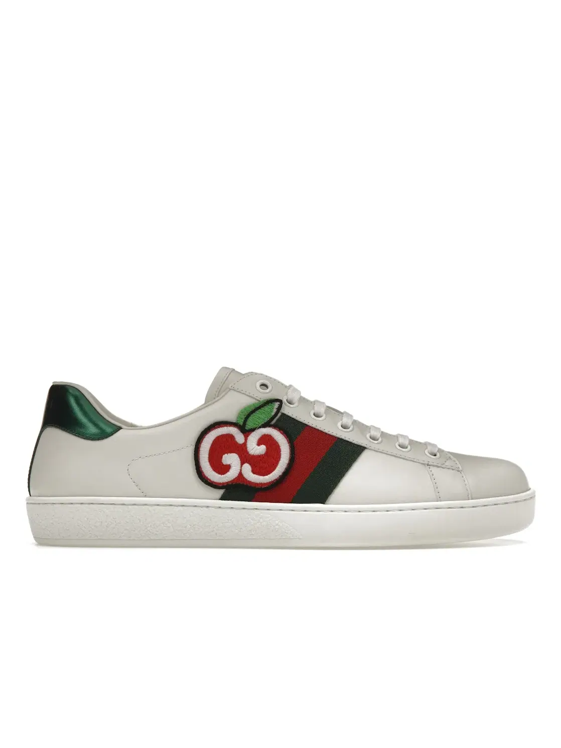 Кроссовки Gucci Ace с принтом Apple — изображение 1 из 4, белый