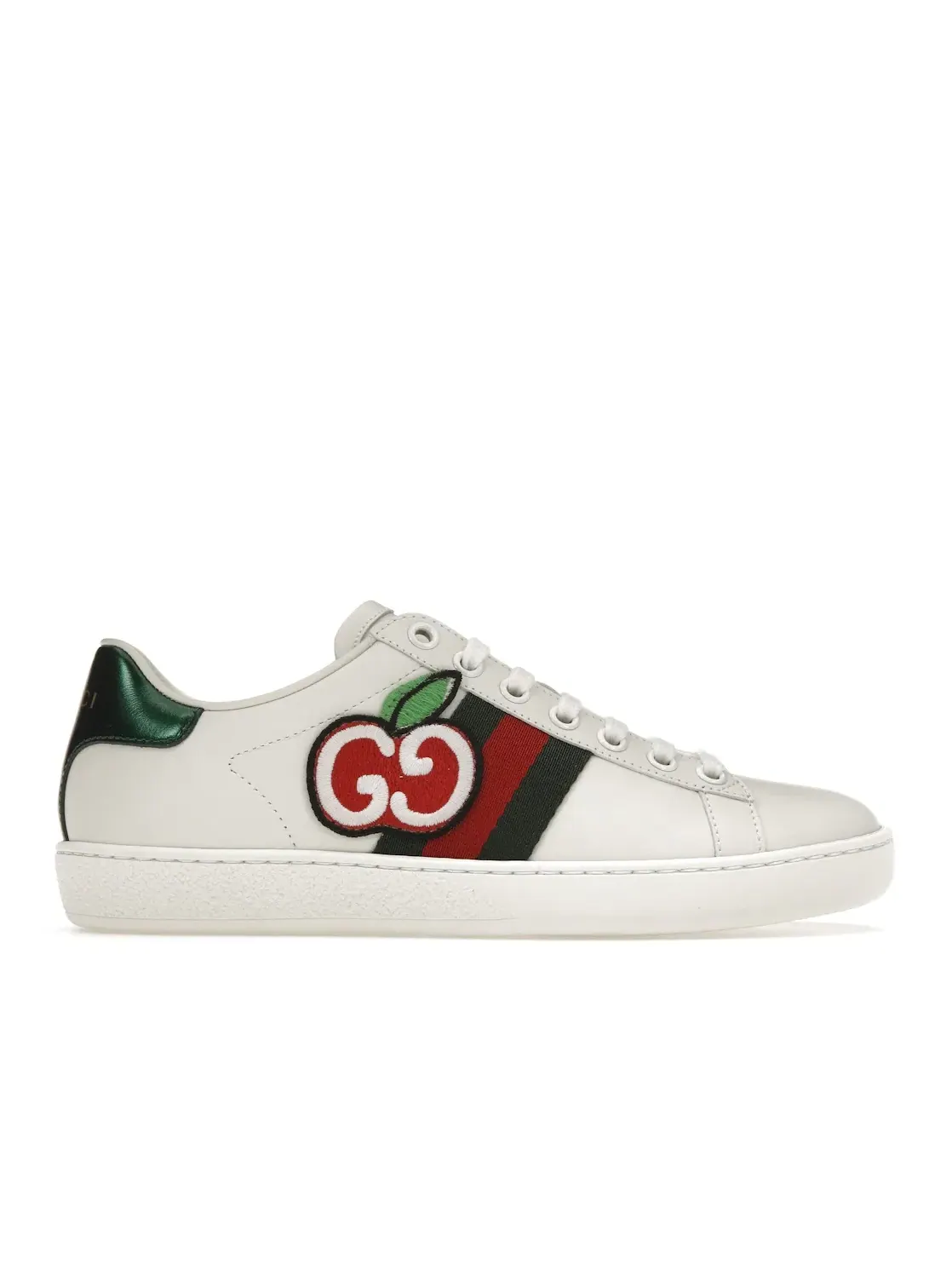 Кроссовки Gucci Ace с принтом Apple — изображение 1 из 4, белый