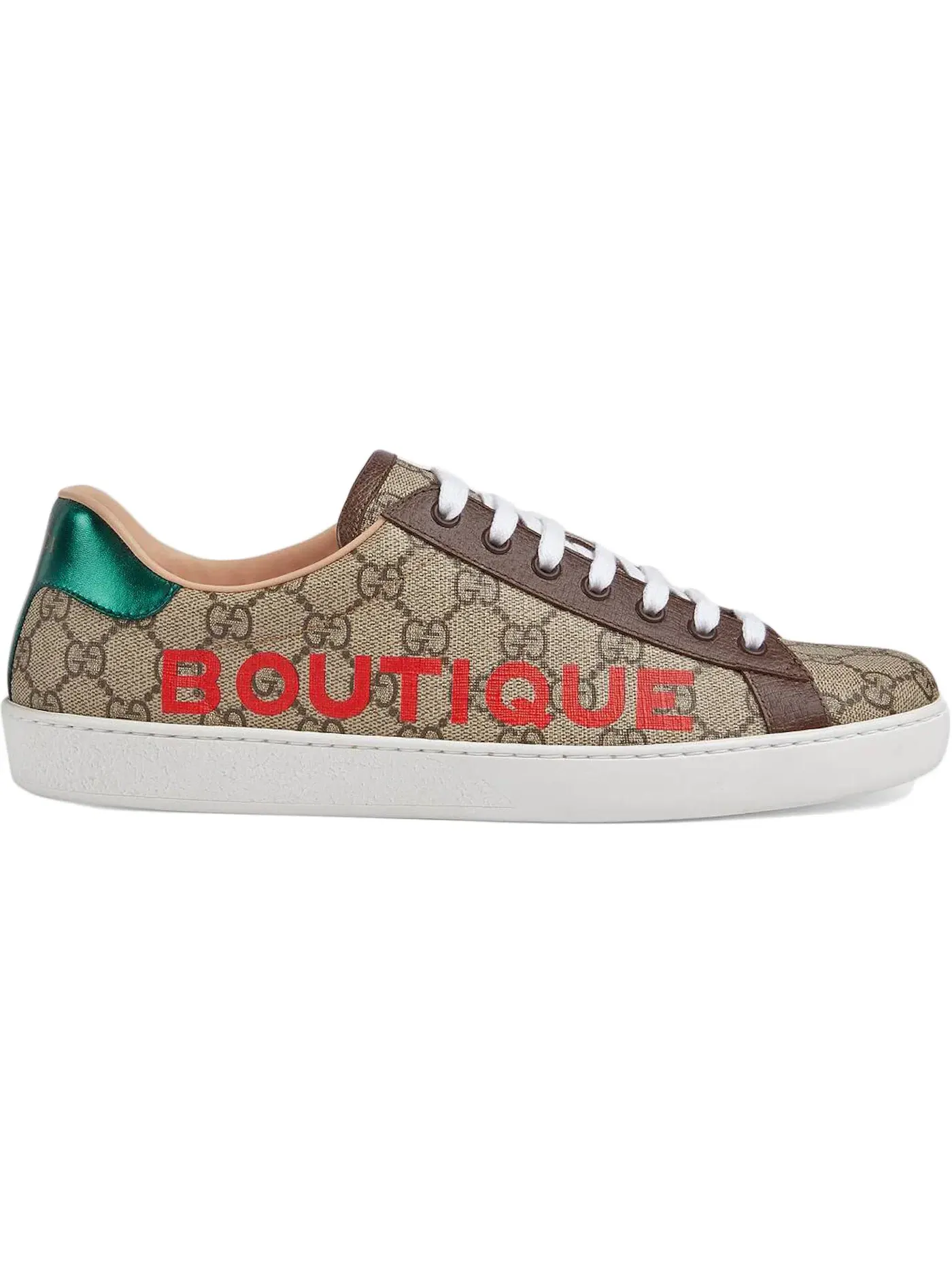 Кеды Gucci Ace с принтом GG Supreme — изображение 1 из 1, бежевый