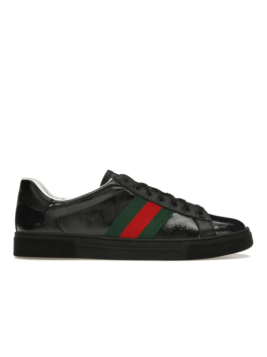 Кроссовки Gucci Ace Crystal Canvas GG — изображение 1 из 4, черный
