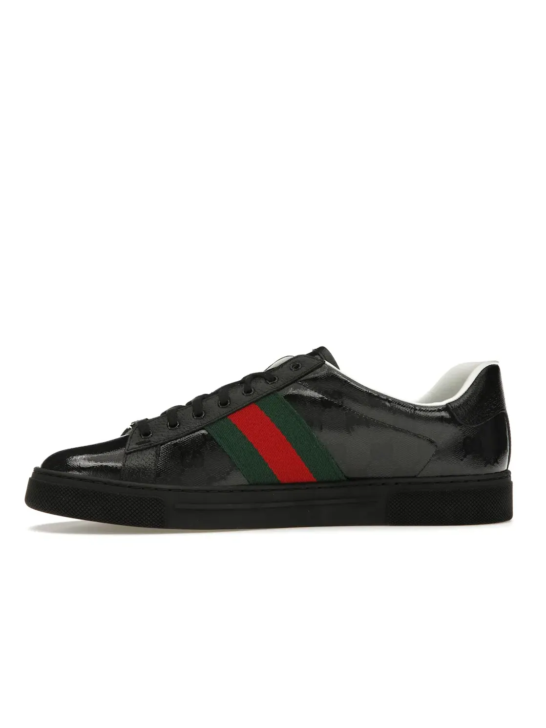Кроссовки Gucci Ace Crystal Canvas GG — изображение 3 из 4, черный