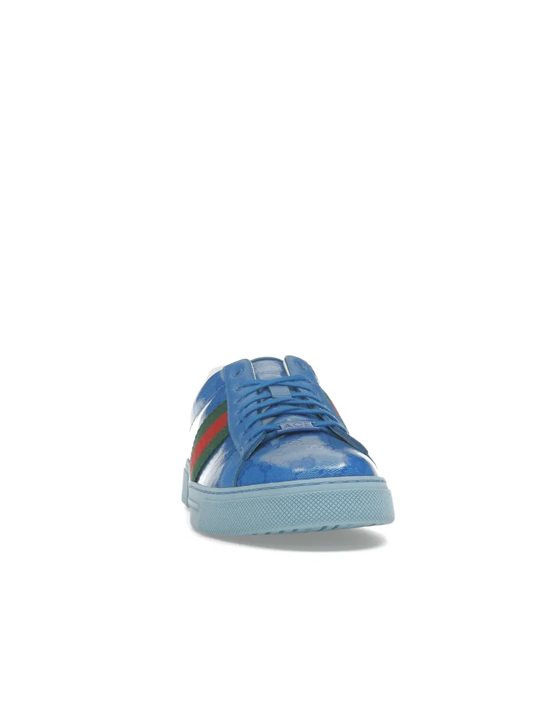 Кроссовки Gucci Ace с принтом GG — изображение 2 из 4, синий/зеленый/красный